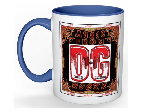 DG Blue Coffee Mug Music From DG Rocks