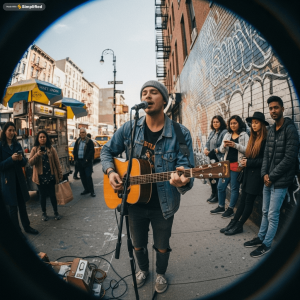 Indie Artist Sidewalk Performance
