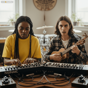 Indie Artist experimenting different instruments and techniques